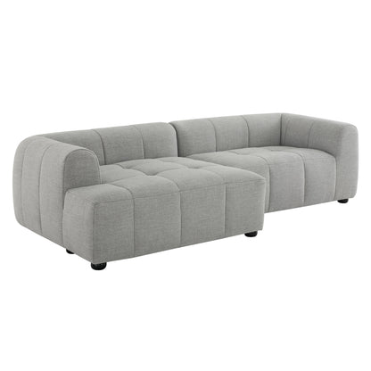 Liana Left-Facing Upholstered Fabric Modular Sofa with Chaise by Modway | Sofas | Modishstore - 17