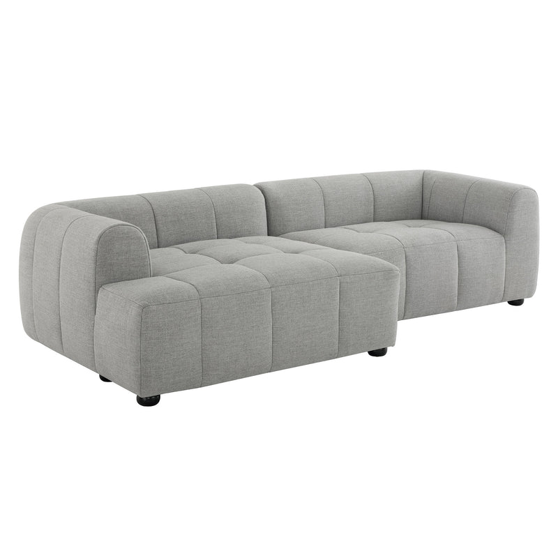 Liana Left-Facing Upholstered Fabric Modular Sofa with Chaise by Modway | Sofas | Modishstore - 17