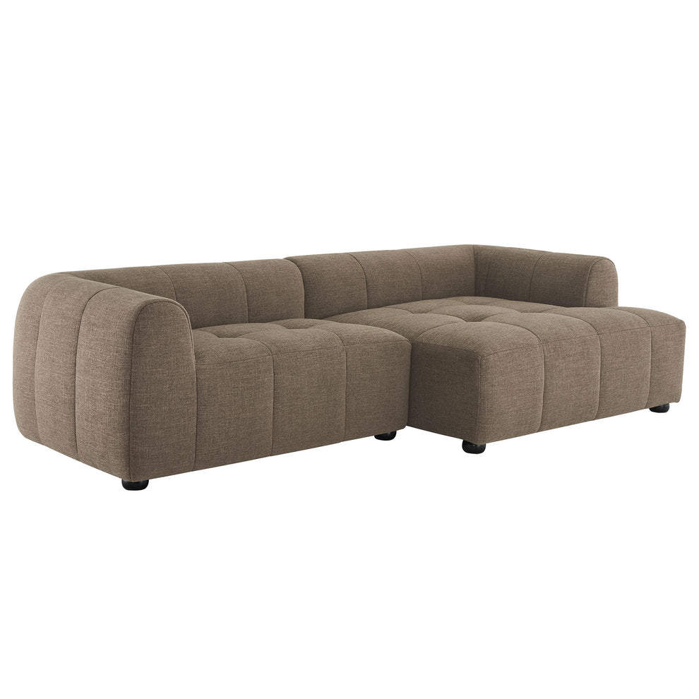 Liana Right-Facing Upholstered Fabric Modular Sofa with Chaise by Modway | Sofas | Modishstore - 9
