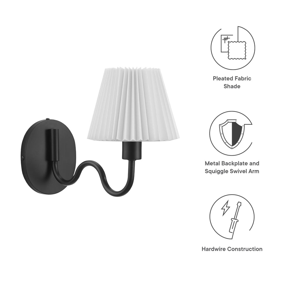 Wave Squiggle Arm Wall Sconce by Modway | Ceiling Lamps | Modishstore - 8