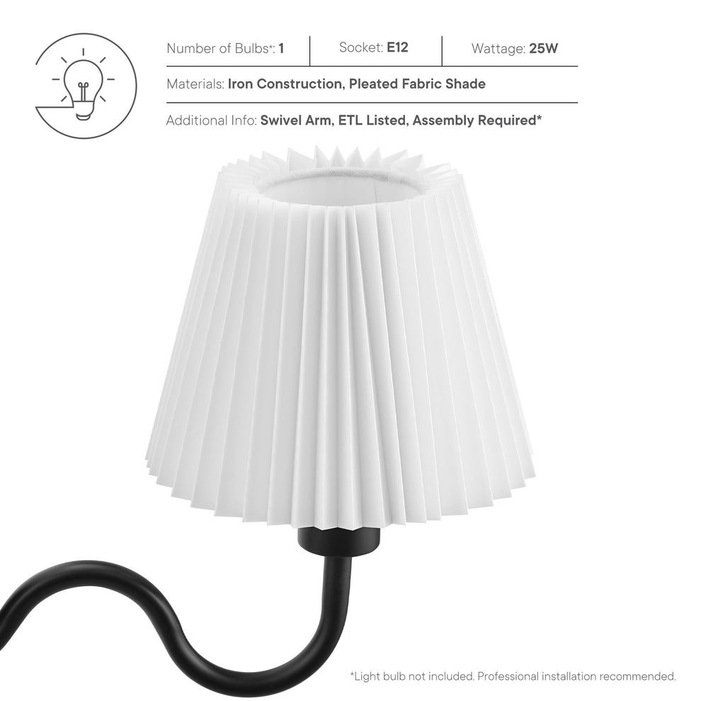 Wave Squiggle Arm Wall Sconce by Modway | Ceiling Lamps | Modishstore - 9