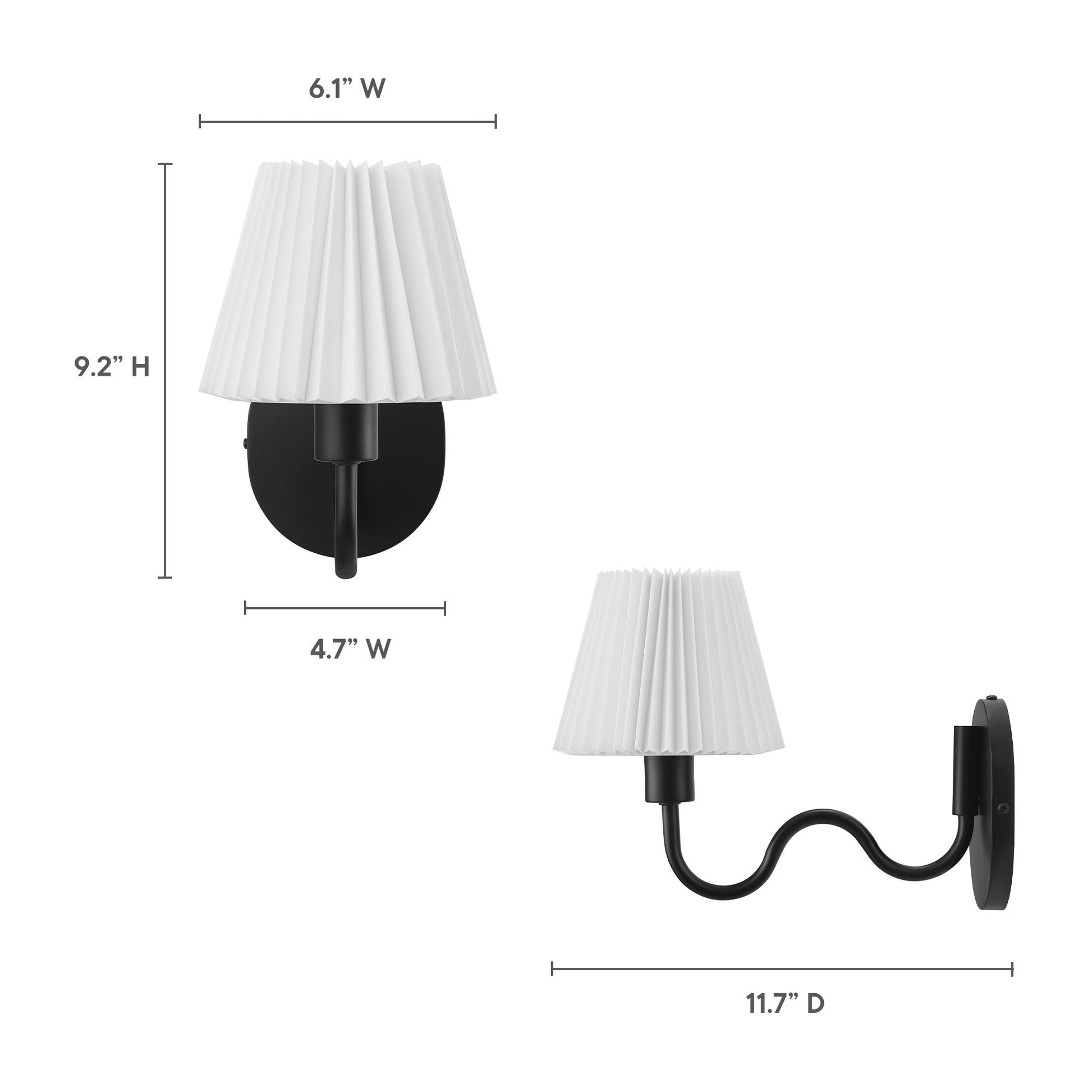 Wave Squiggle Arm Wall Sconce by Modway | Ceiling Lamps | Modishstore - 10