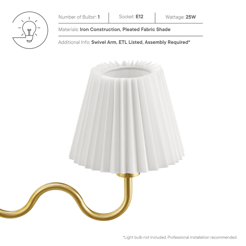 Wave Squiggle Arm Wall Sconce by Modway | Ceiling Lamps | Modishstore - 22