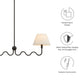 Wave Squiggle 2-Arm Pendant Light by Modway | Ceiling Lamps | Modishstore - 6