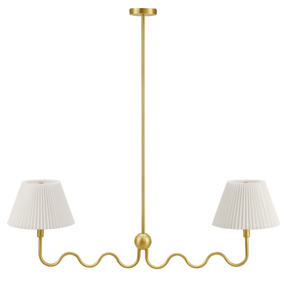 Wave Squiggle 2-Arm Pendant Light by Modway | Ceiling Lamps | Modishstore - 9
