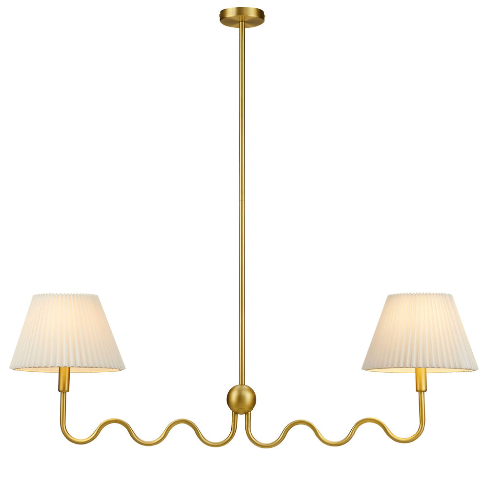 Wave Squiggle 2-Arm Pendant Light by Modway | Ceiling Lamps | Modishstore - 10