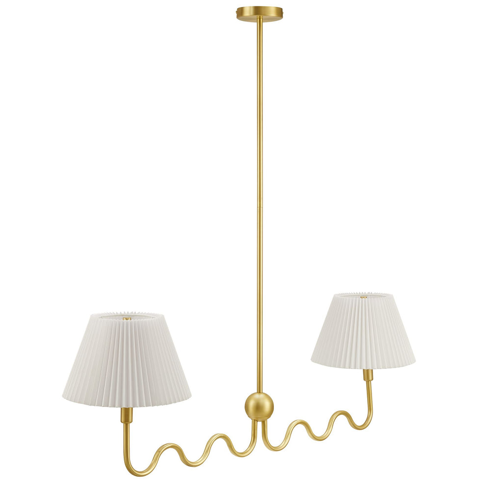 Wave Squiggle 2-Arm Pendant Light by Modway | Ceiling Lamps | Modishstore - 11