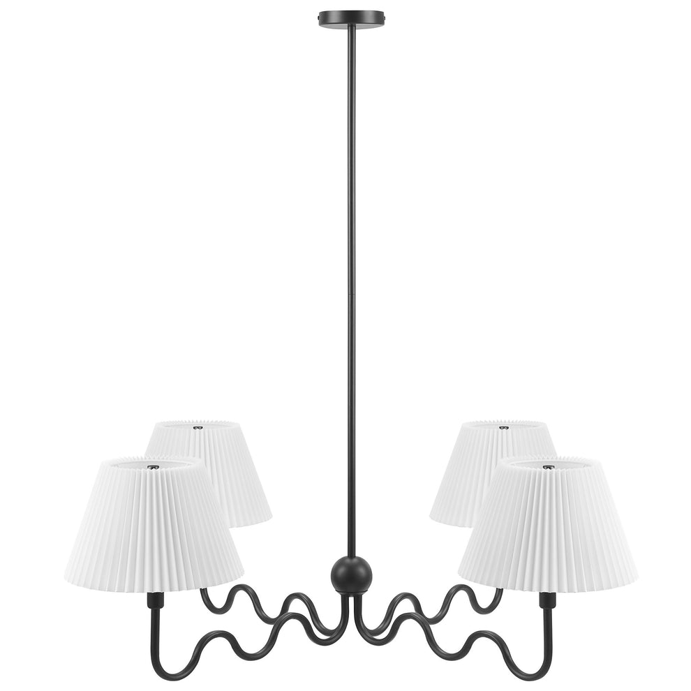 Wave Squiggle 4-Arm Pendant Light by Modway | Ceiling Lamps | Modishstore - 2