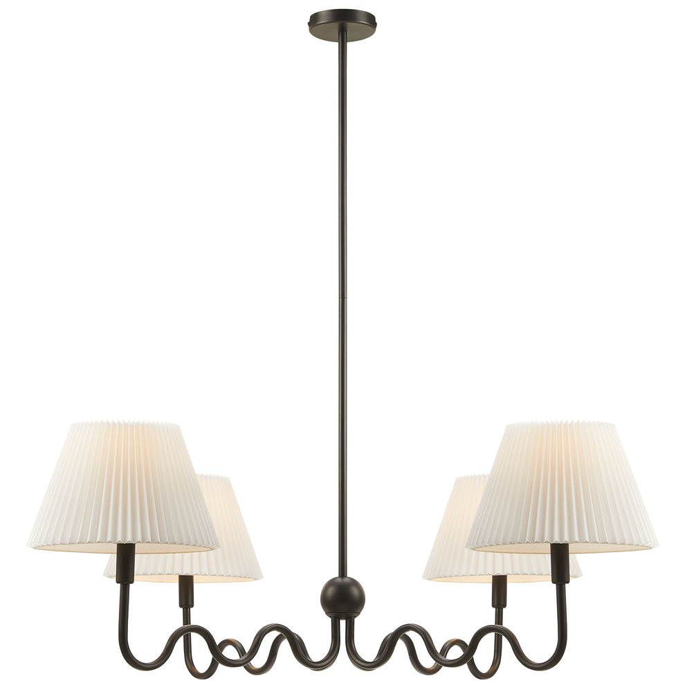 Wave Squiggle 4-Arm Pendant Light by Modway | Ceiling Lamps | Modishstore - 3