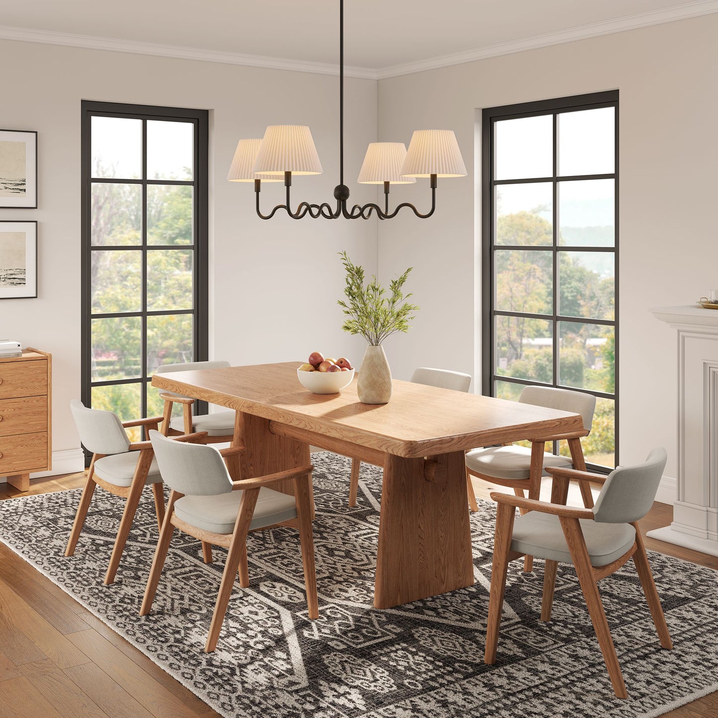 Wave Squiggle 4-Arm Pendant Light by Modway | Ceiling Lamps | Modishstore - 7