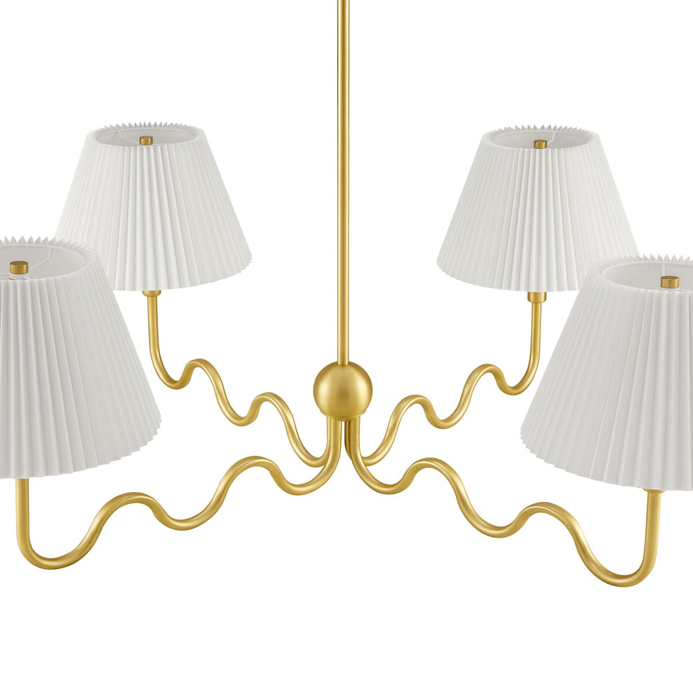 Wave Squiggle 4-Arm Pendant Light by Modway | Ceiling Lamps | Modishstore - 13