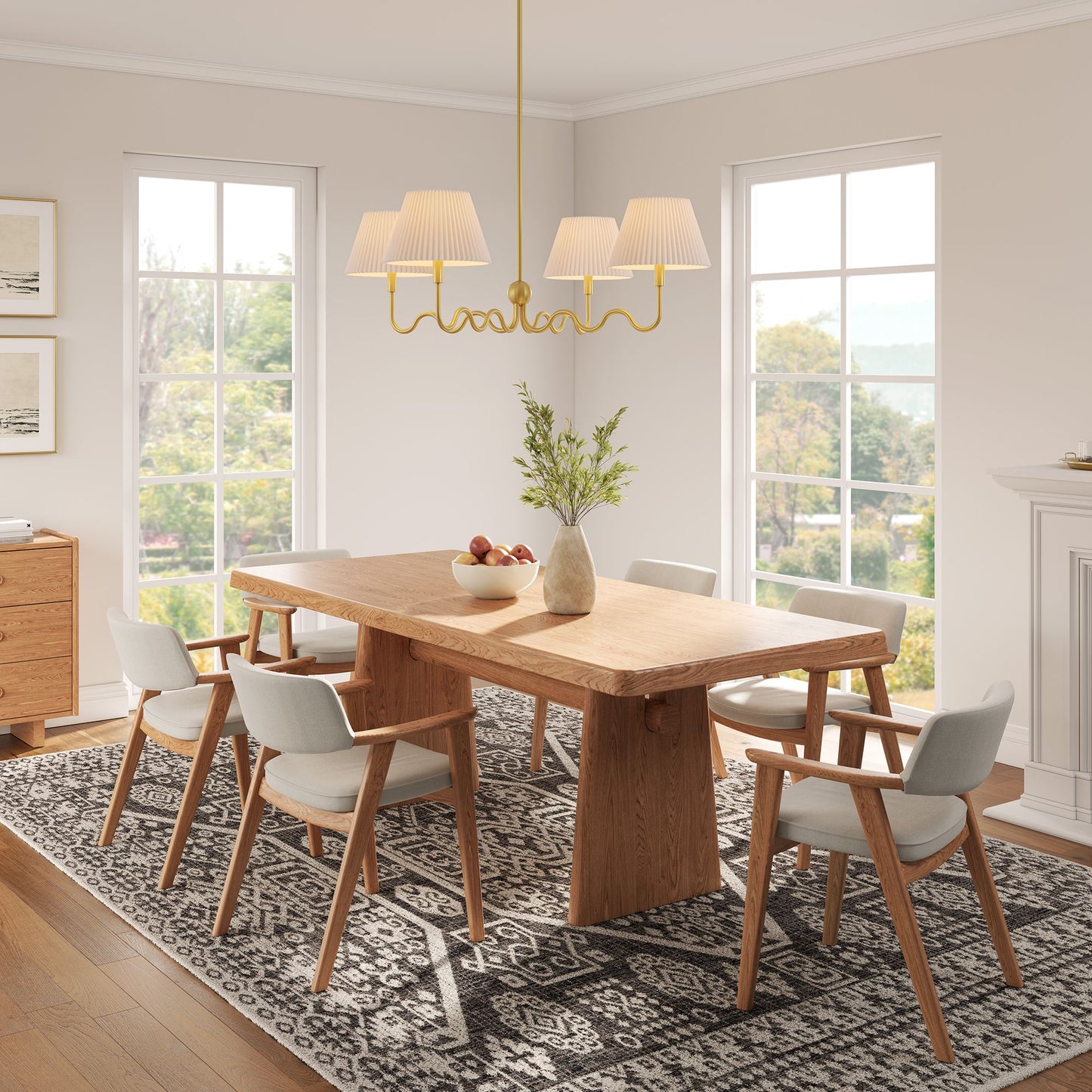 Wave Squiggle 4-Arm Pendant Light by Modway | Ceiling Lamps | Modishstore - 16