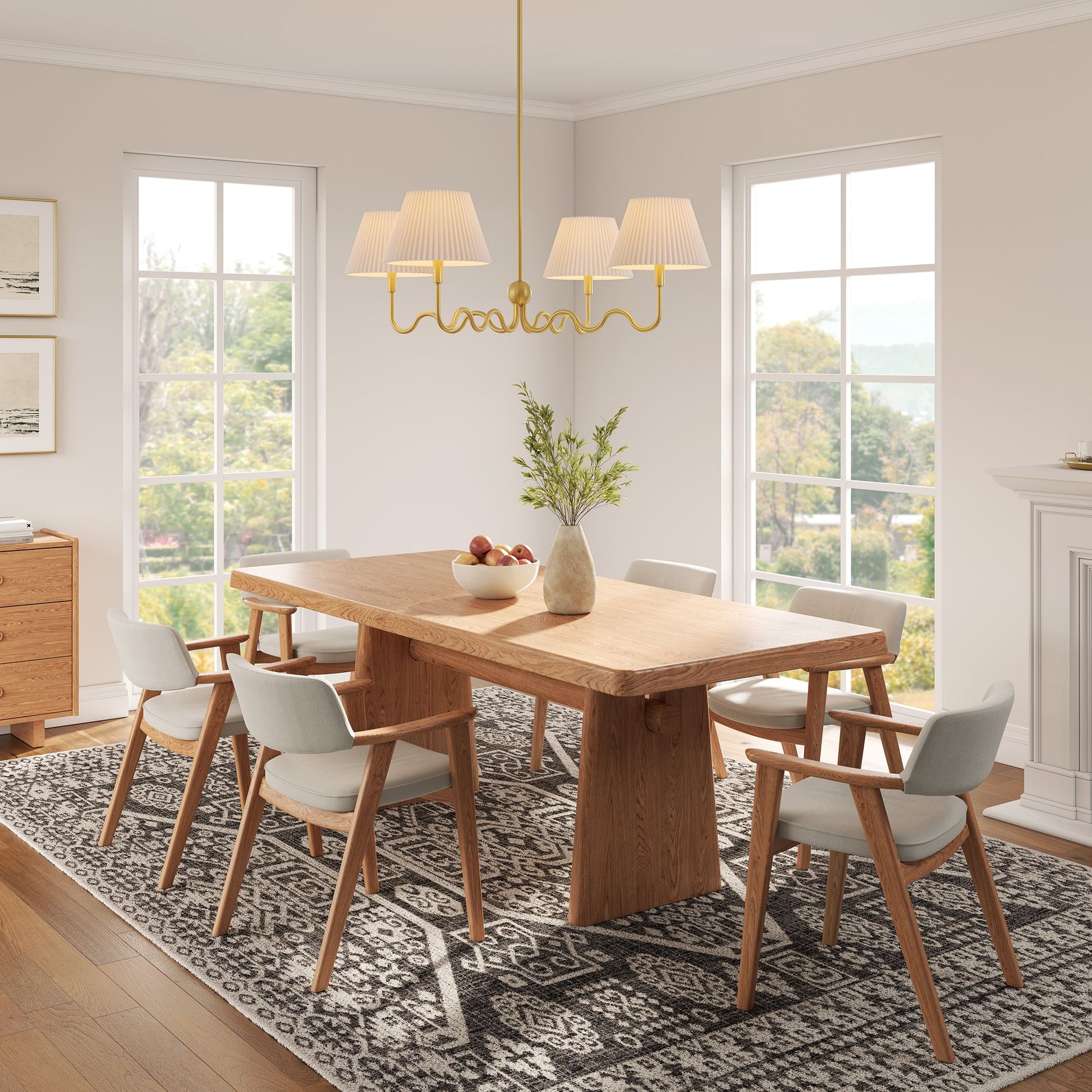 Wave Squiggle 4-Arm Pendant Light by Modway | Ceiling Lamps | Modishstore - 16