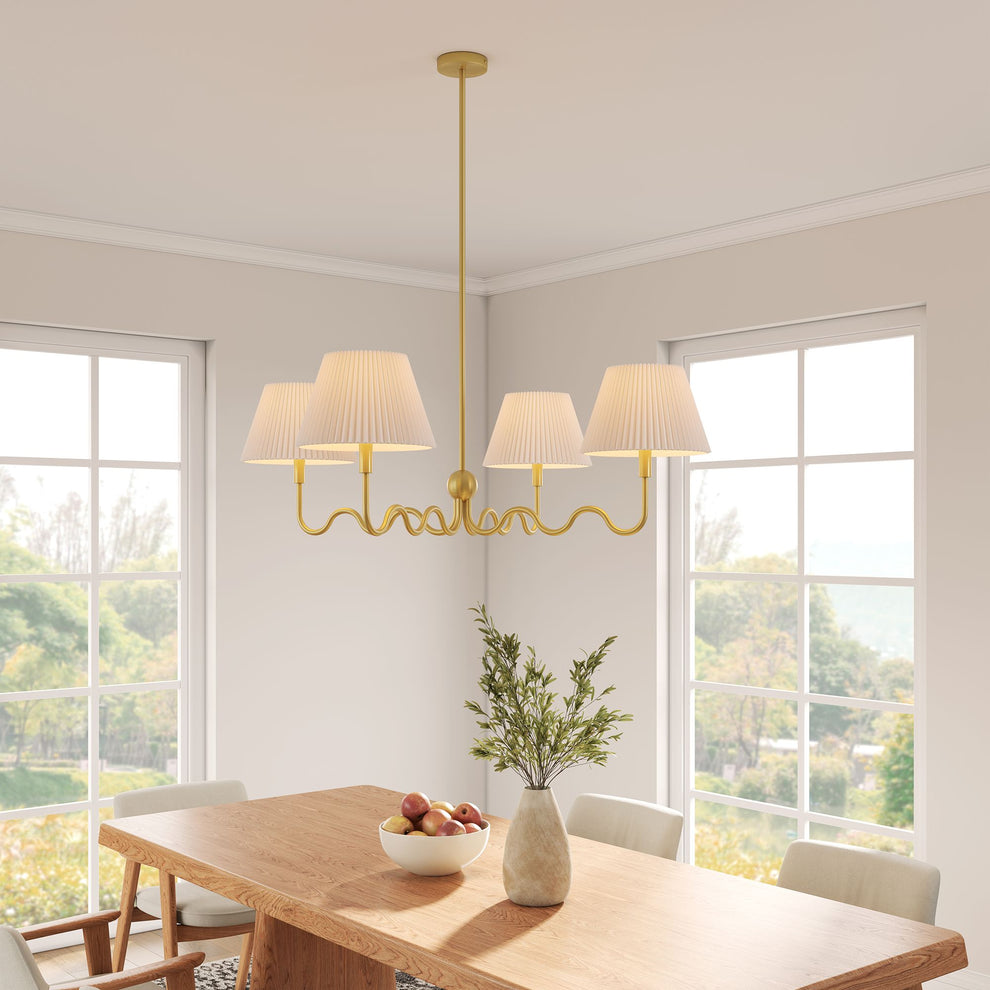 Wave Squiggle 4-Arm Pendant Light by Modway | Ceiling Lamps | Modishstore - 17