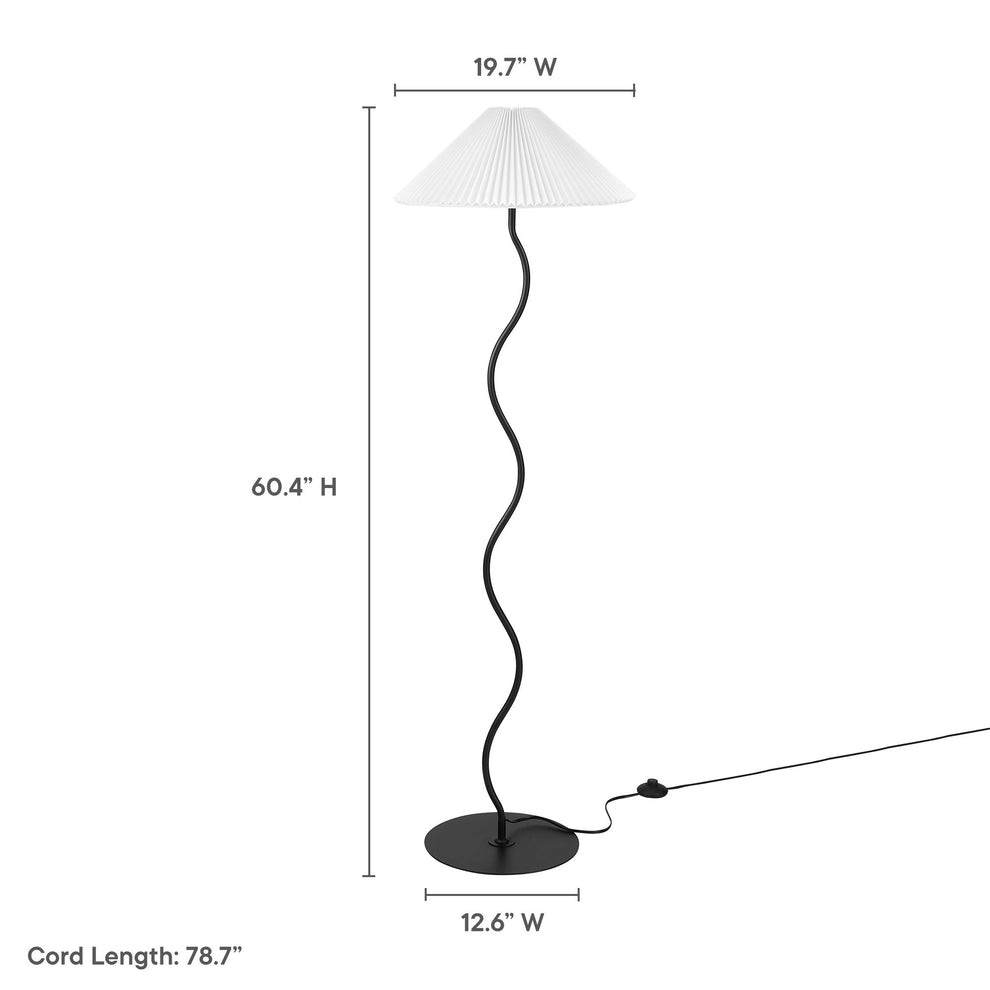 Wave Squiggle Floor Lamp by Modway | Table Lamps | Modishstore - 9