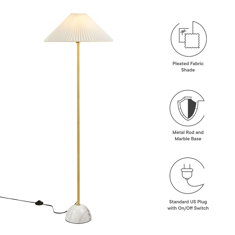 Illusion Marble Dome Floor Lamp by Modway | Table Lamps | Modishstore - 18