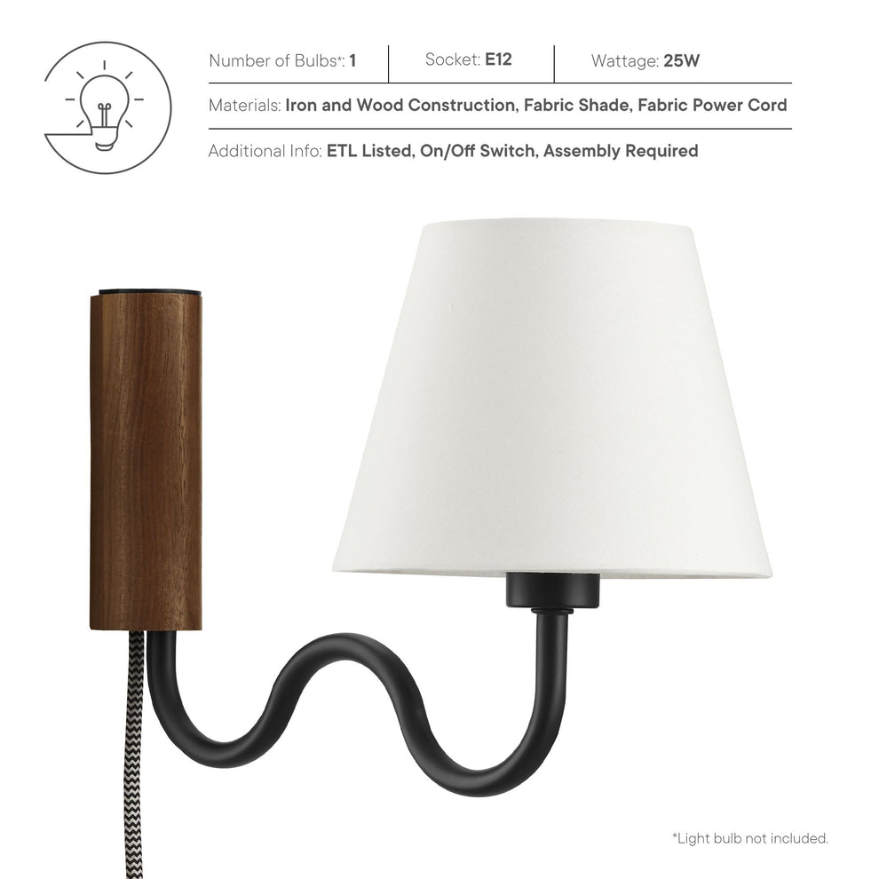 Sunlit Squiggle Arm Wall Sconce by Modway | Ceiling Lamps | Modishstore - 21