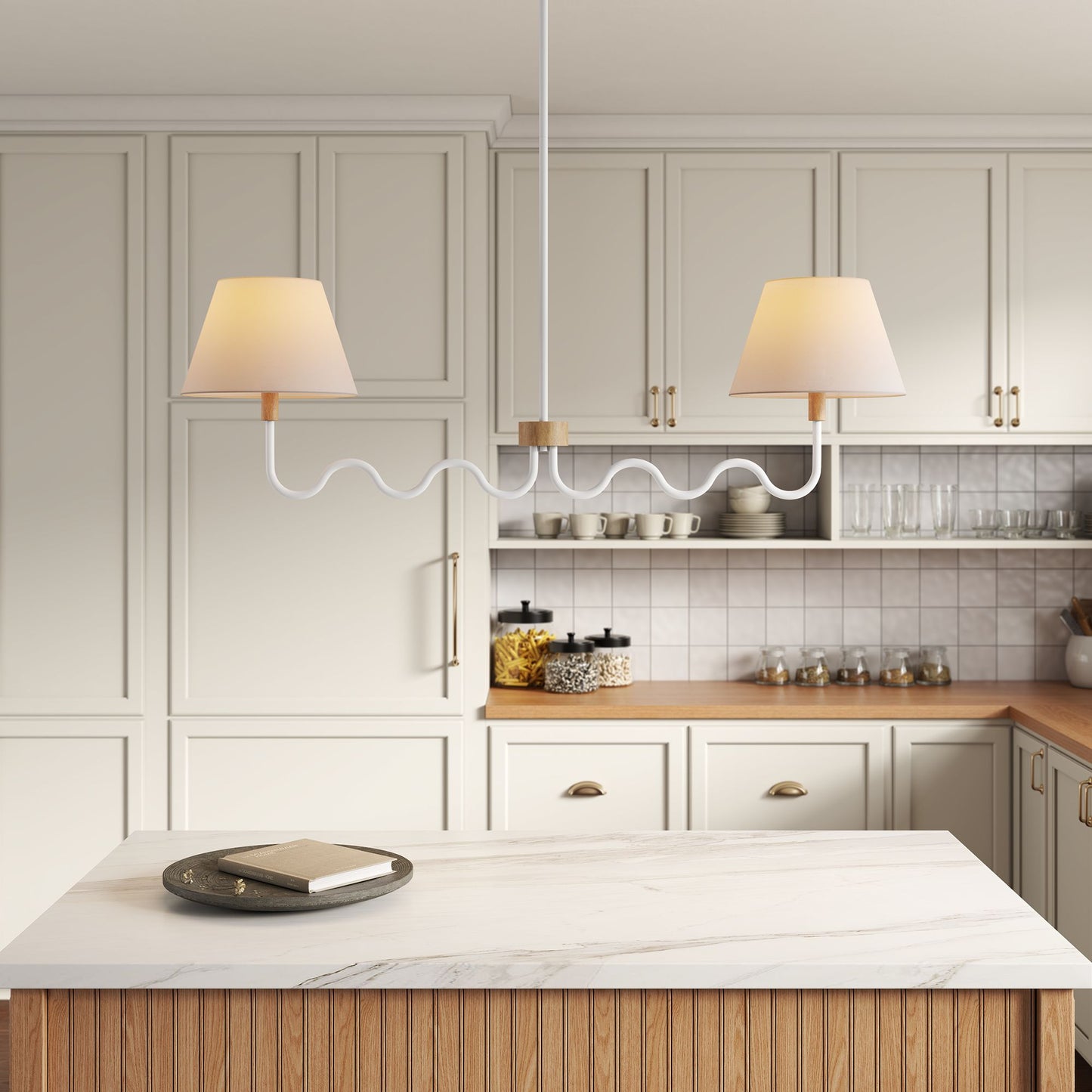 Sunlit Squiggle 2-Arm Pendant Light by Modway | Ceiling Lamps | Modishstore - 1