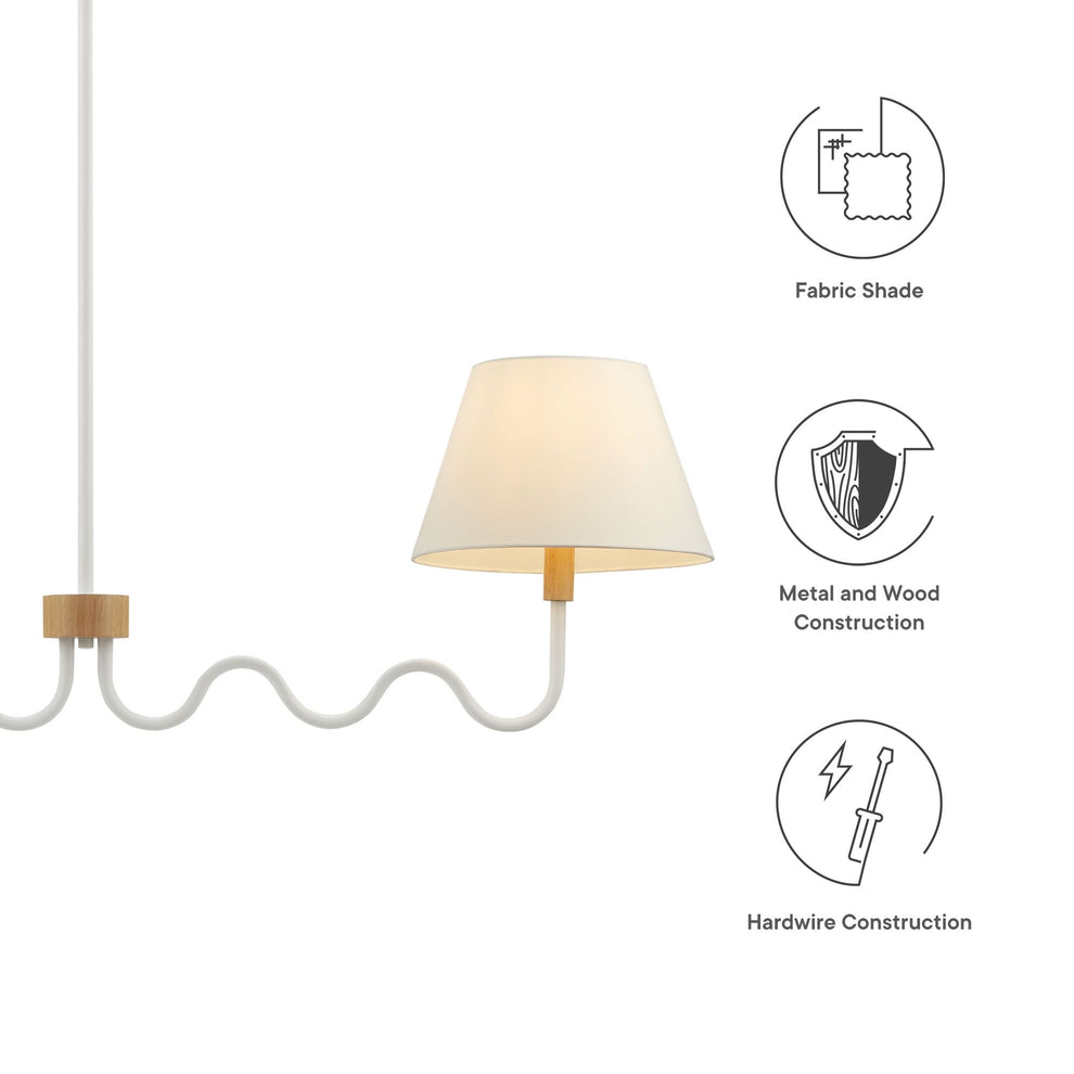 Sunlit Squiggle 2-Arm Pendant Light by Modway | Ceiling Lamps | Modishstore - 5