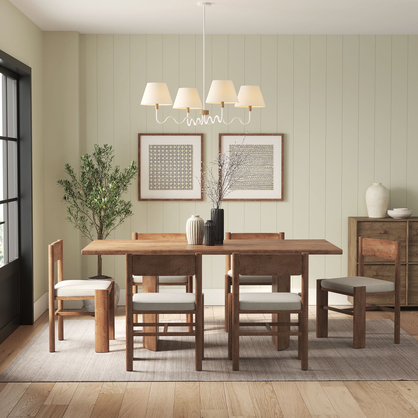 Sunlit Squiggle 4-Arm Pendant Light by Modway | Ceiling Lamps | Modishstore - 6