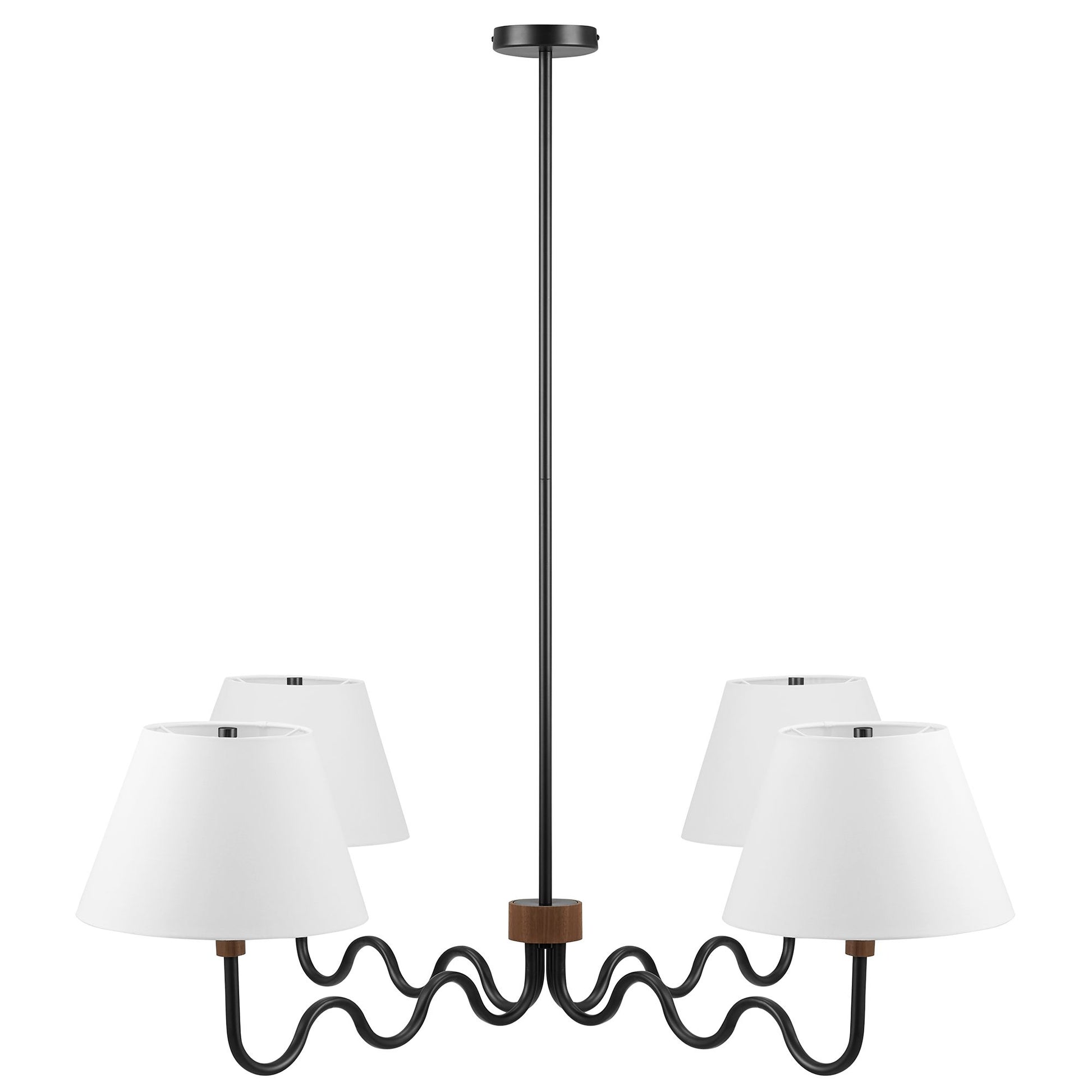 Sunlit Squiggle 4-Arm Pendant Light by Modway | Ceiling Lamps | Modishstore - 10