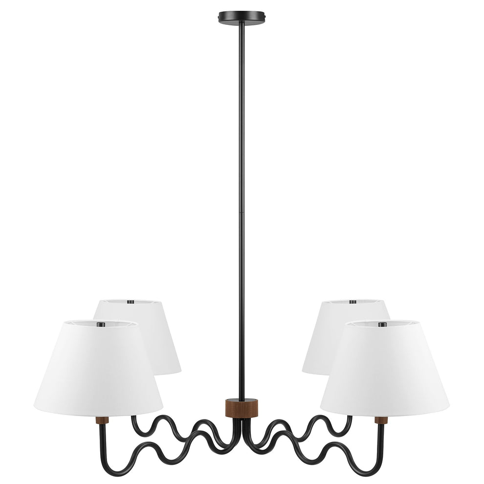 Sunlit Squiggle 4-Arm Pendant Light by Modway | Ceiling Lamps | Modishstore - 10