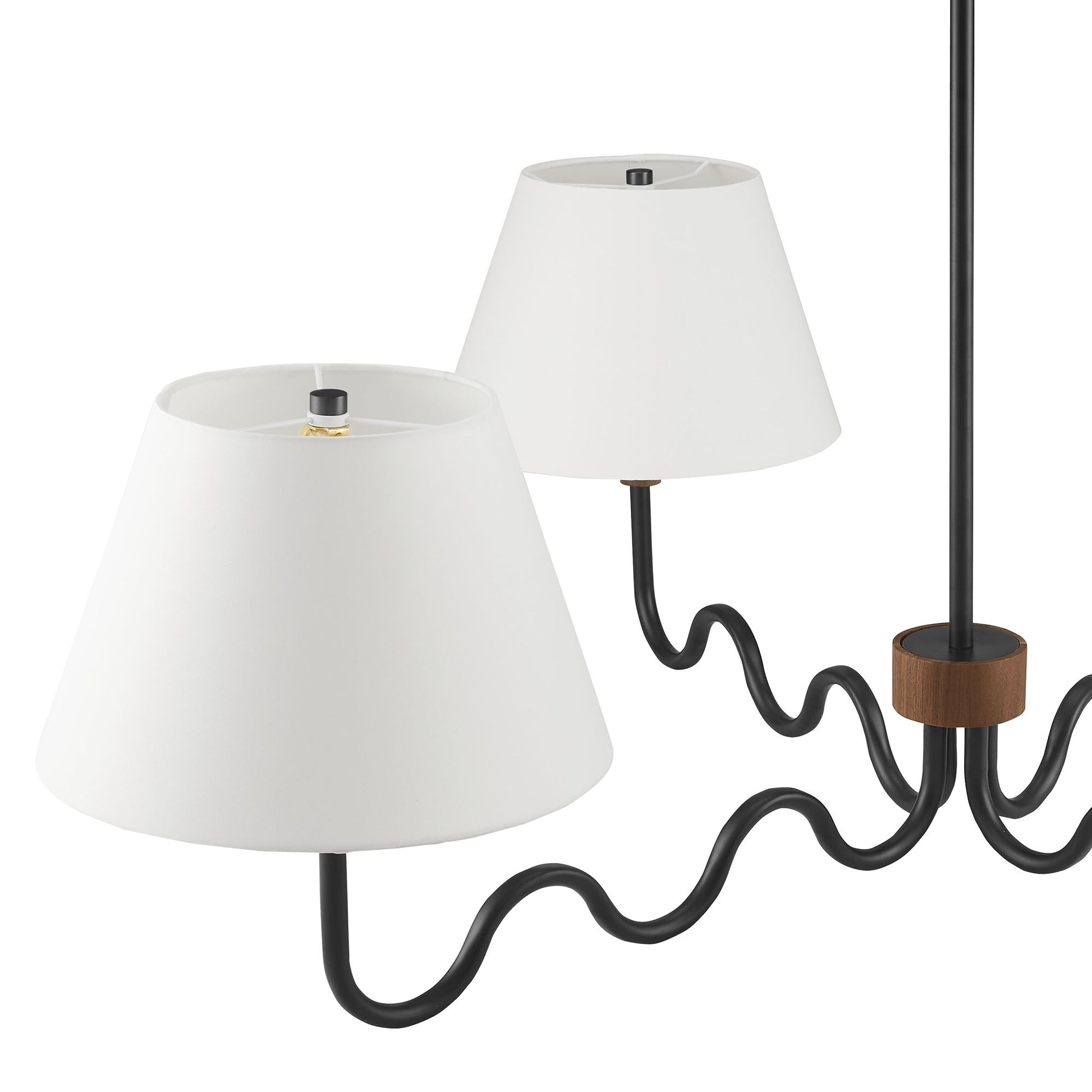 Sunlit Squiggle 4-Arm Pendant Light by Modway | Ceiling Lamps | Modishstore - 12
