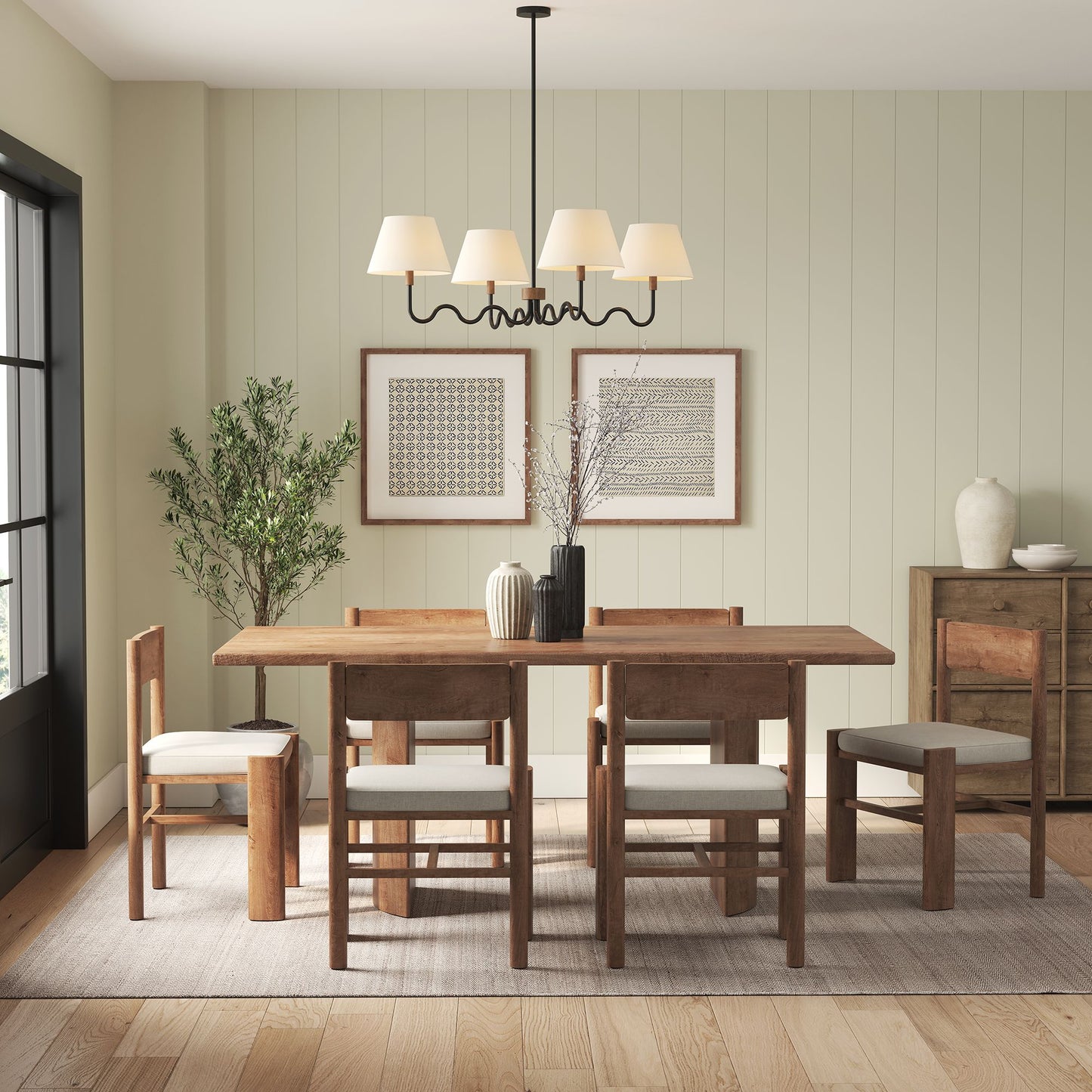 Sunlit Squiggle 4-Arm Pendant Light by Modway | Ceiling Lamps | Modishstore - 14