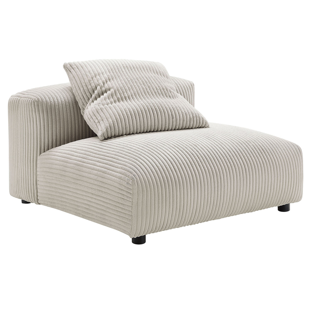 Solace Modular Corduroy Upholstered Armless Chair by Modway | Accent Chairs | Modishstore - 2