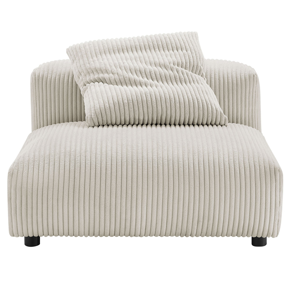 Solace Modular Corduroy Upholstered Armless Chair by Modway | Accent Chairs | Modishstore - 5