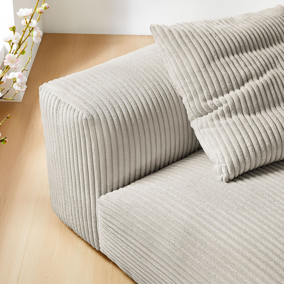 Solace Modular Corduroy Upholstered Armless Chair by Modway | Accent Chairs | Modishstore - 7