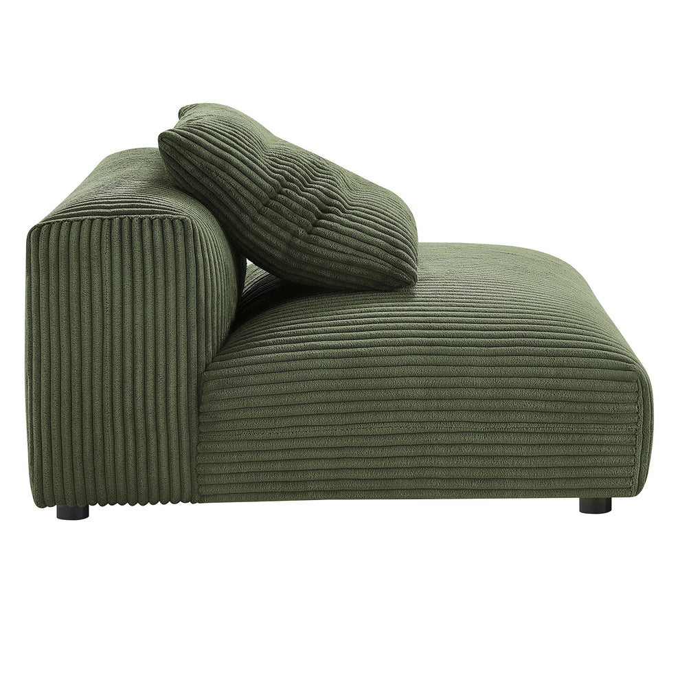 Solace Modular Corduroy Upholstered Armless Chair by Modway | Accent Chairs | Modishstore - 11