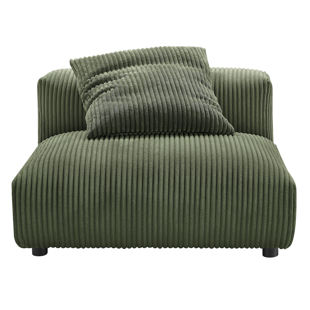 Solace Modular Corduroy Upholstered Armless Chair by Modway | Accent Chairs | Modishstore - 13