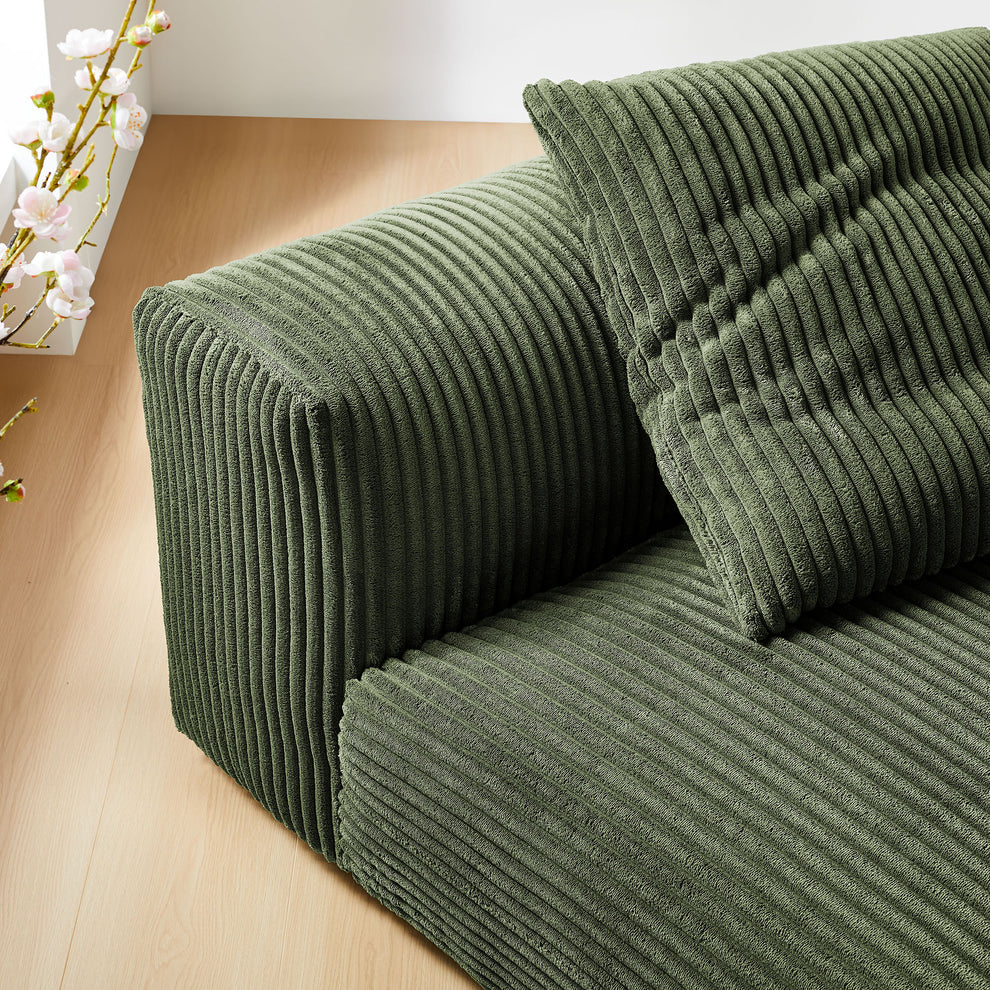 Solace Modular Corduroy Upholstered Armless Chair by Modway | Accent Chairs | Modishstore - 15