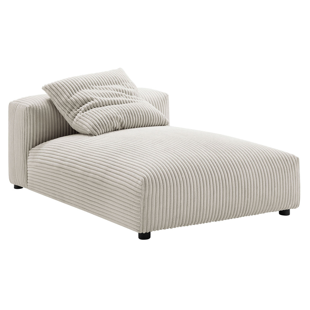 Solace Modular Corduroy Upholstered Armless Chaise Lounge by Modway | Accent Chairs | Modishstore - 2