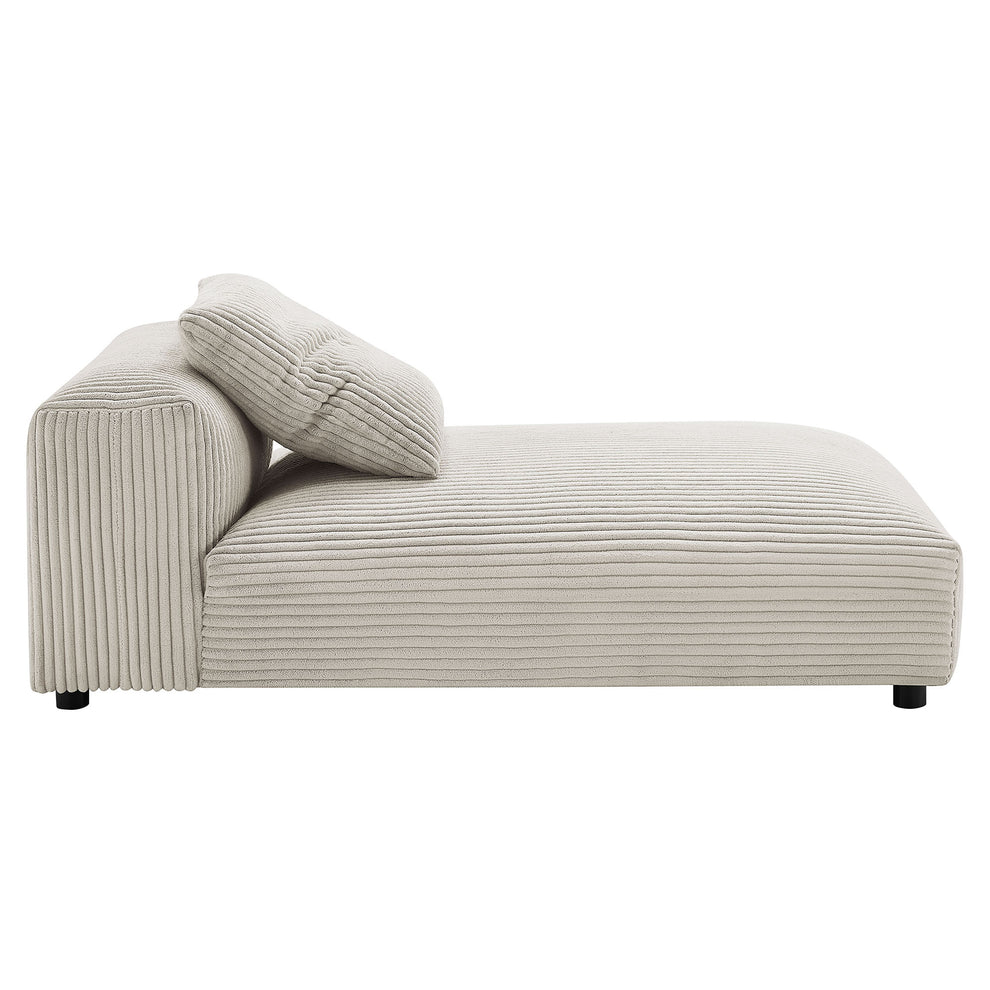 Solace Modular Corduroy Upholstered Armless Chaise Lounge by Modway | Accent Chairs | Modishstore - 3