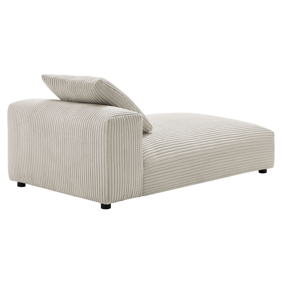 Solace Modular Corduroy Upholstered Armless Chaise Lounge by Modway | Accent Chairs | Modishstore - 4