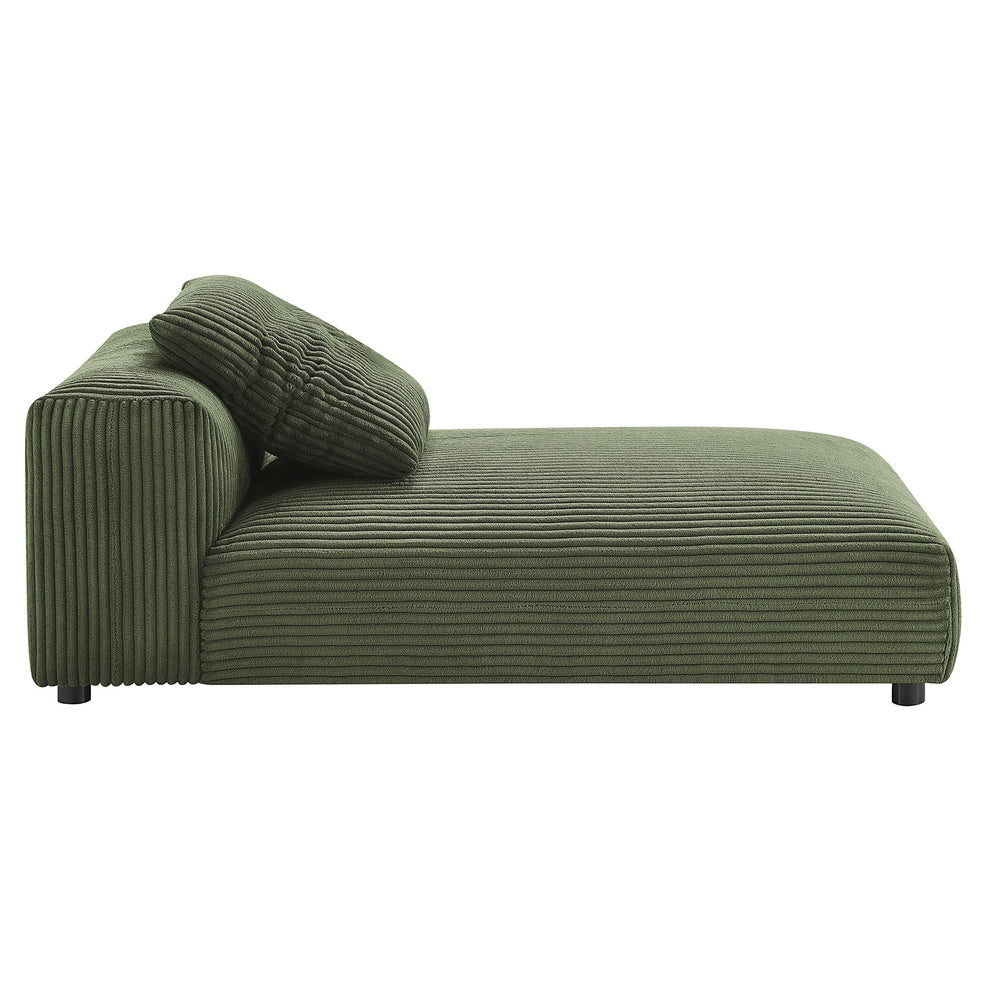 Solace Modular Corduroy Upholstered Armless Chaise Lounge by Modway | Accent Chairs | Modishstore - 11
