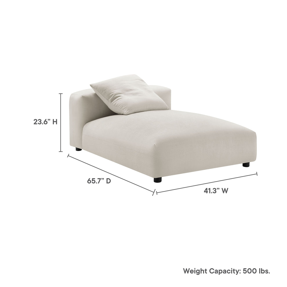 Solace Modular Upholstered Fabric Armless Chaise Lounge by Modway | Accent Chairs | Modishstore - 27