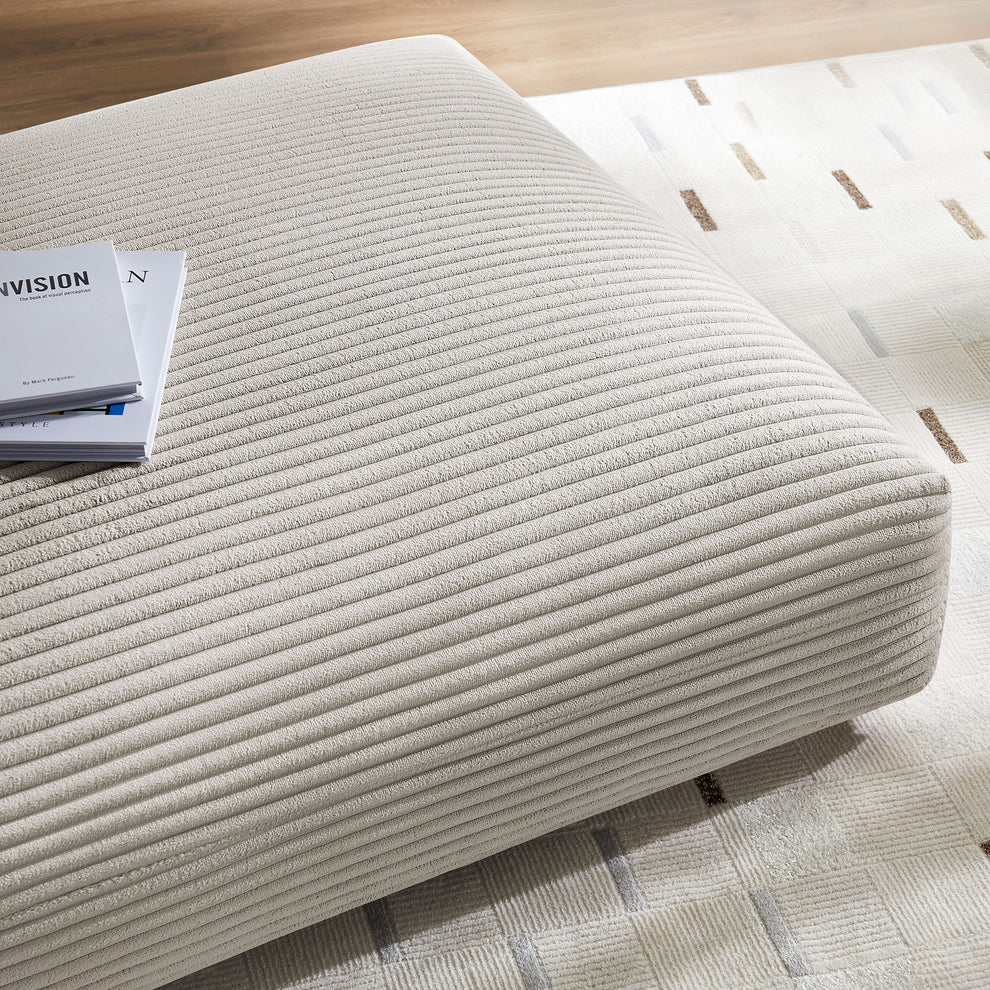 Solace Modular Corduroy Upholstered Ottoman by Modway | Ottomans | Modishstore - 5