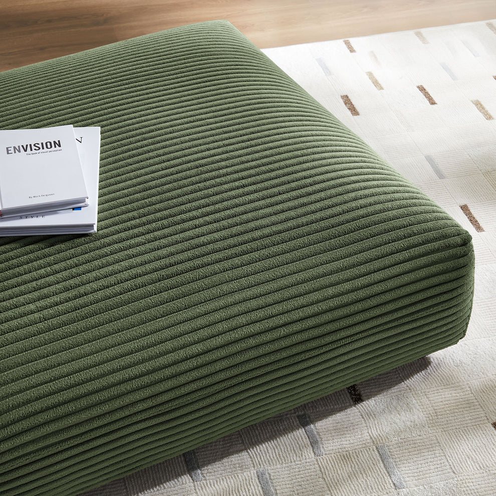 Solace Modular Corduroy Upholstered Ottoman by Modway | Ottomans | Modishstore - 11