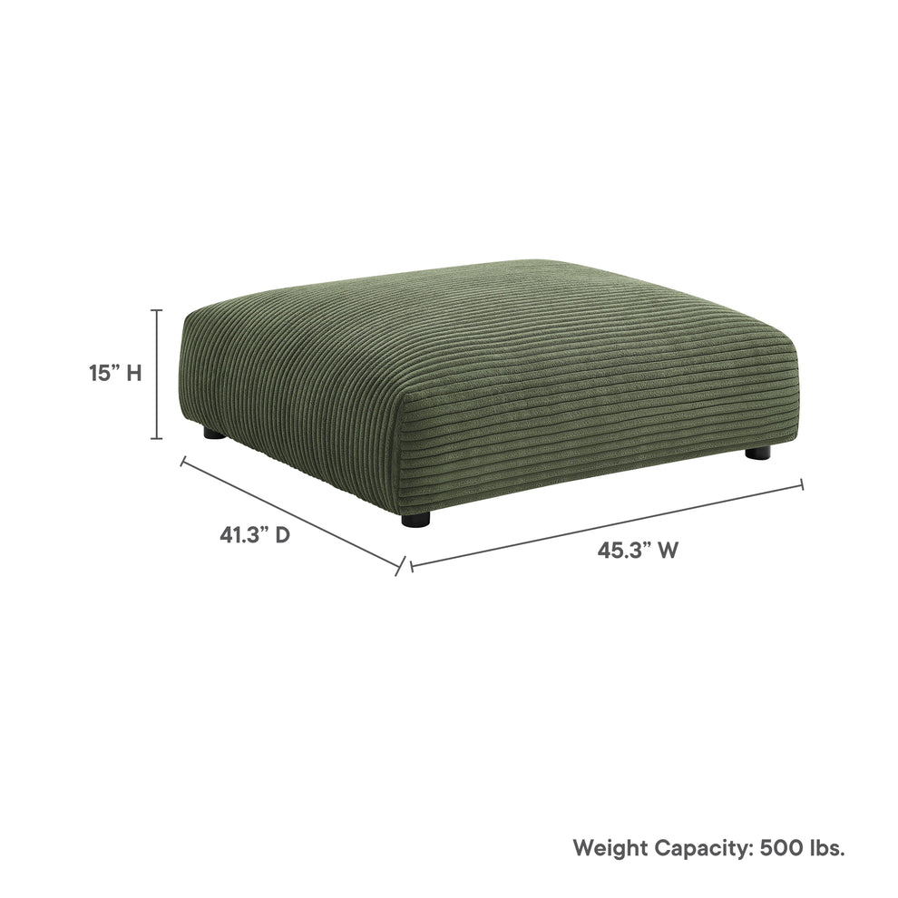Solace Modular Corduroy Upholstered Ottoman by Modway | Ottomans | Modishstore - 14
