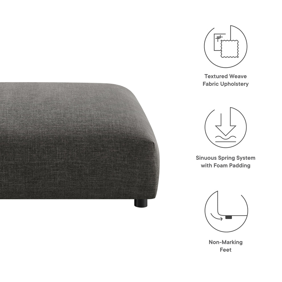 Solace Modular Upholstered Fabric Ottoman by Modway | Ottomans | Modishstore - 6