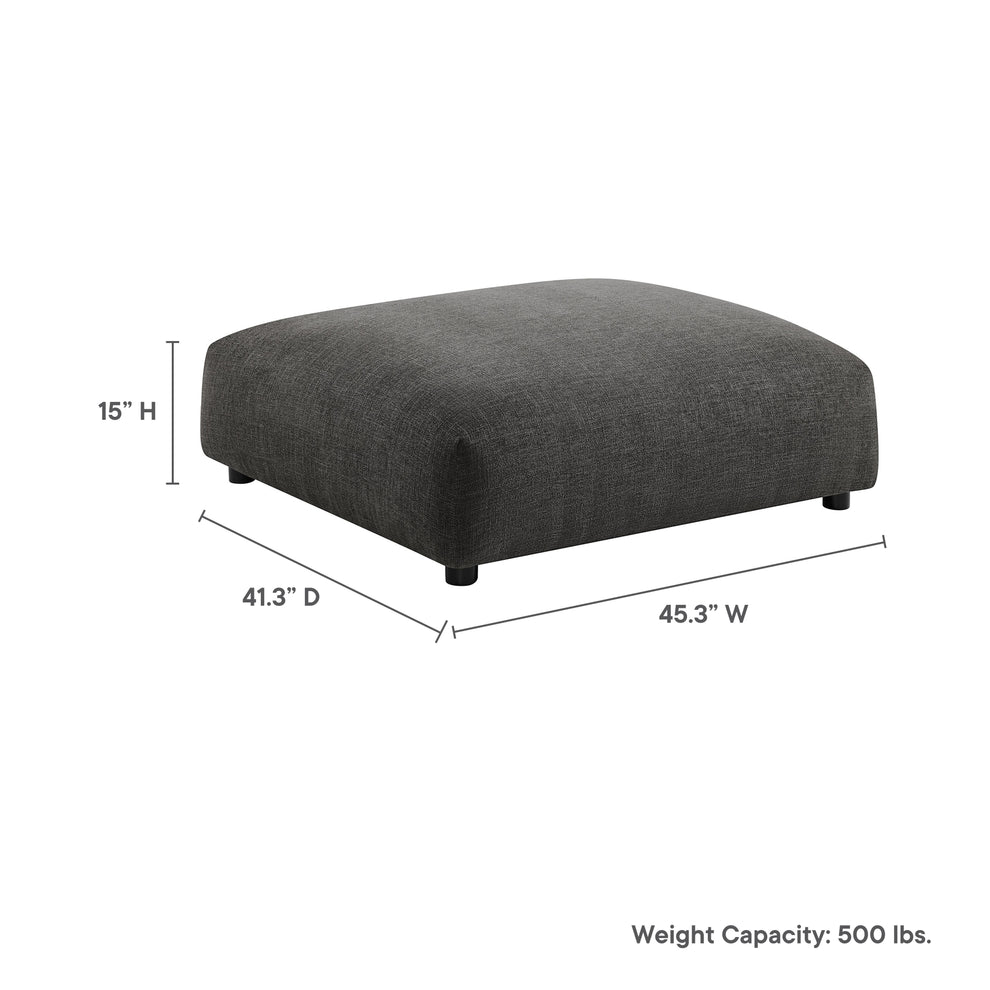 Solace Modular Upholstered Fabric Ottoman by Modway | Ottomans | Modishstore - 7