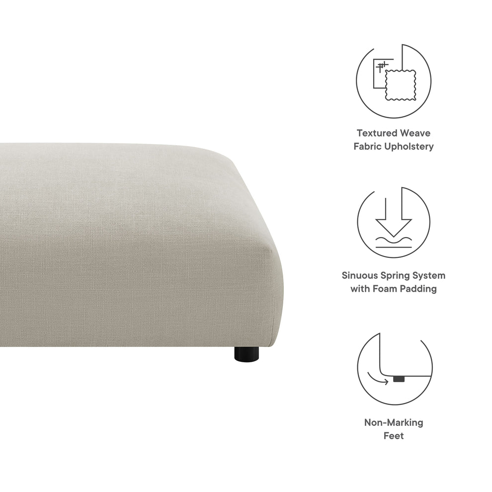 Solace Modular Upholstered Fabric Ottoman by Modway | Ottomans | Modishstore - 13