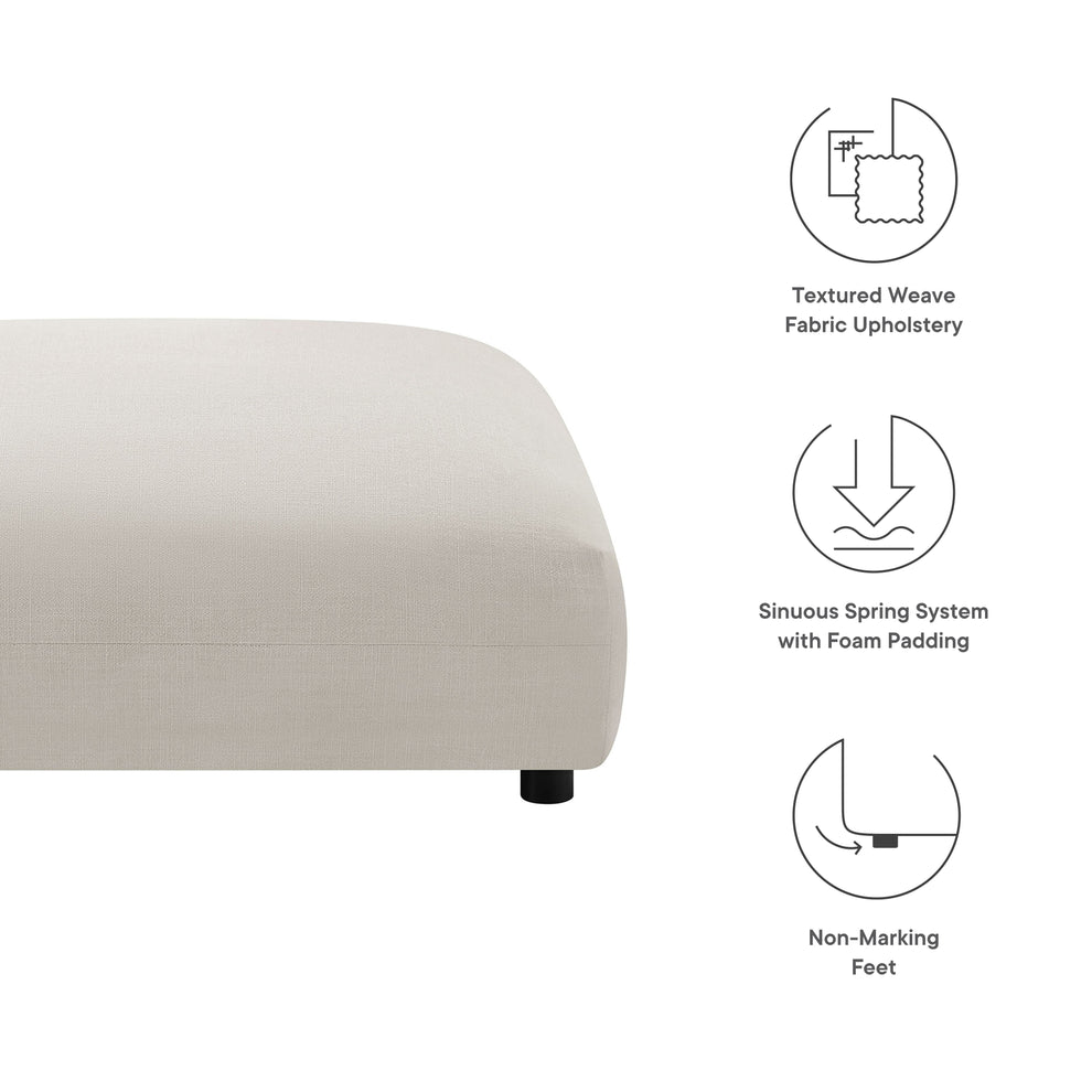 Solace Modular Upholstered Fabric Ottoman by Modway | Ottomans | Modishstore - 20