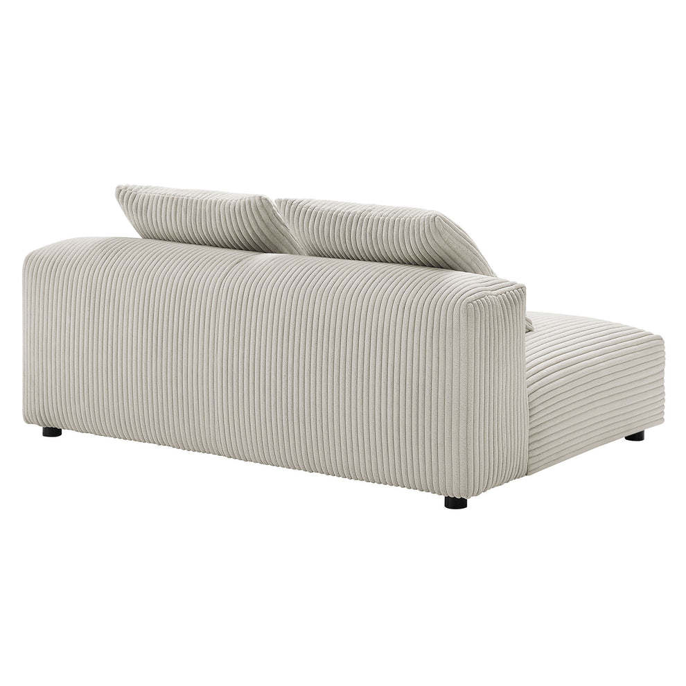 Solace Modular Corduroy Upholstered Armless Loveseat by Modway | Loveseats | Modishstore - 4