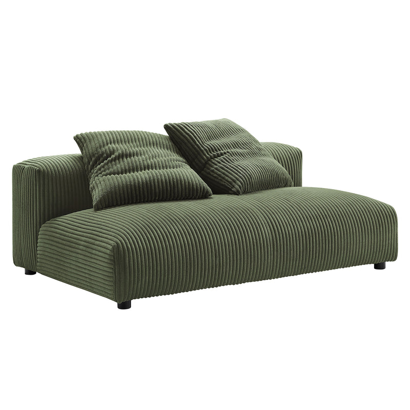 Solace Modular Corduroy Upholstered Armless Loveseat by Modway | Loveseats | Modishstore - 10