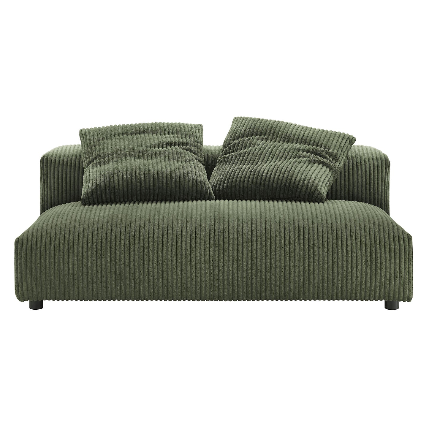 Solace Modular Corduroy Upholstered Armless Loveseat by Modway | Loveseats | Modishstore - 13
