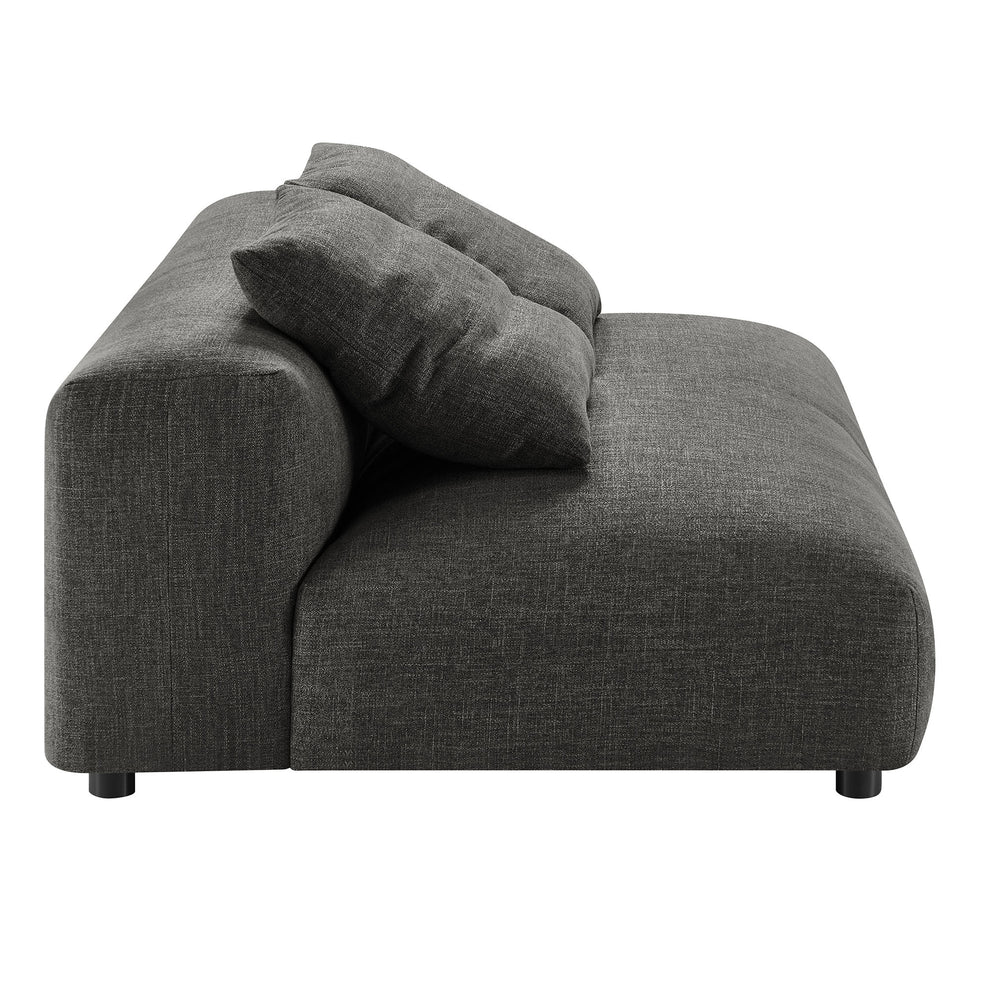 Solace Modular Upholstered Fabric Armless Loveseat by Modway | Loveseats | Modishstore - 3